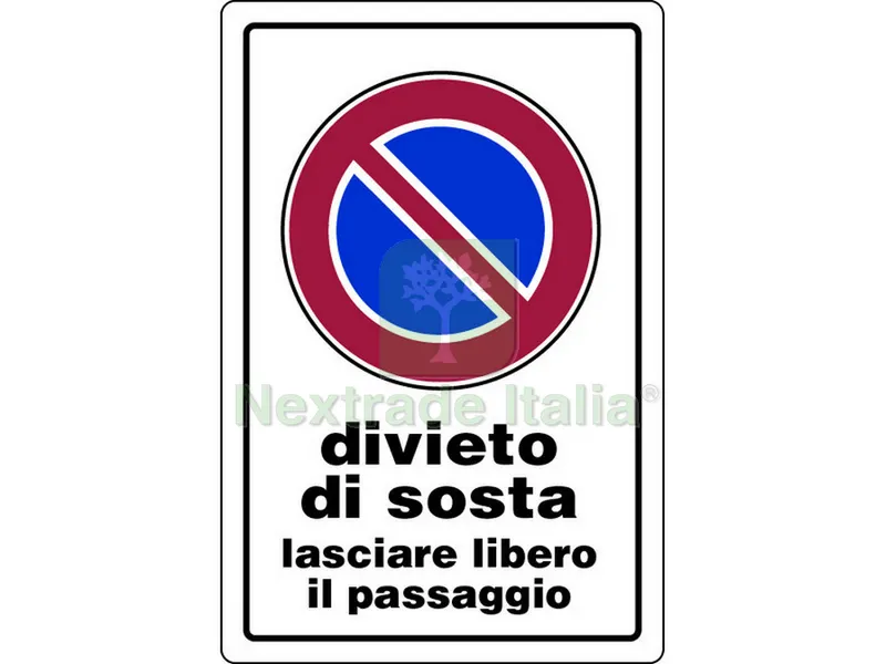 10PZ CARTELLO SEGNALETICO DIVIETO DI SOSTA LASCIARE LIBERO IL PASSAGGIO cm. 20x — Utensili e segnaletica — rif. FERX.VIT19049 10PZ CARTELLO SEGNALETICO DIVIETO DI SOSTA LASCIARE LIBERO IL PASSAGGIO cm. 20x — Utensili e segnaletica — rif. FERX.VIT19049