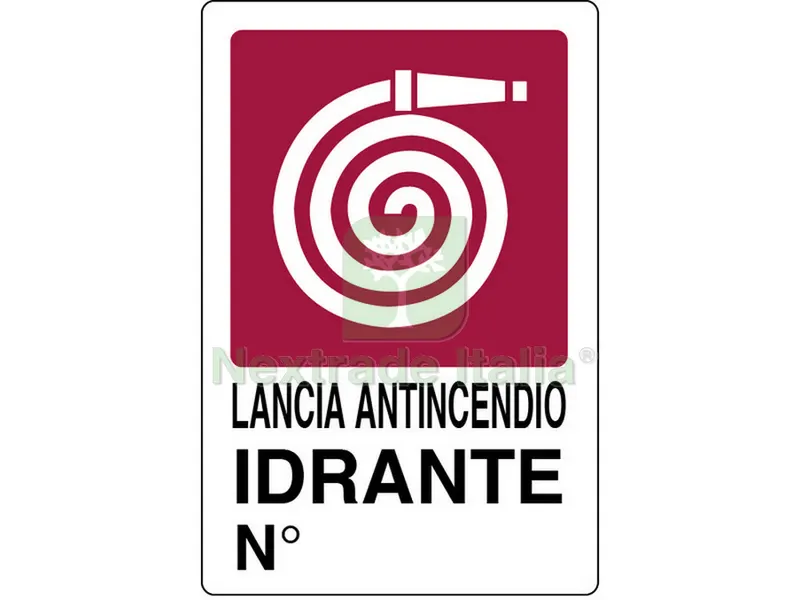 10PZ Cartello Segnaletico Idrante cm. 20x30 — Utensili e segnaletica — rif. FERX.VIT19051