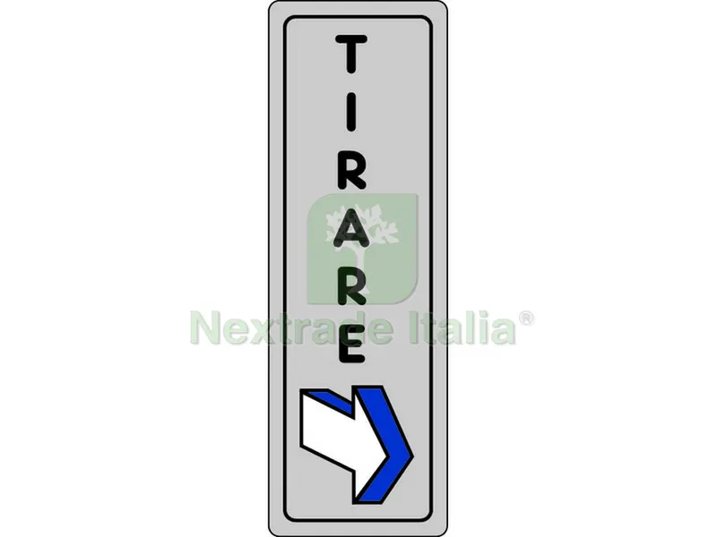 Etichetta Segnaletica Adesiva Tirare 10 PZ. cm. 5x15. — Segnaletica e cartelli cantiere — rif. FERX.VIT19595
