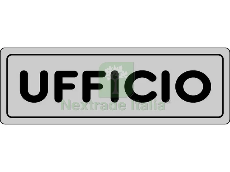 Etichetta Segnaletica Adesiva Ufficio 10 PZ. cm. 15x5. — Segnaletica e cartelli cantiere — rif. FERX.VIT19601