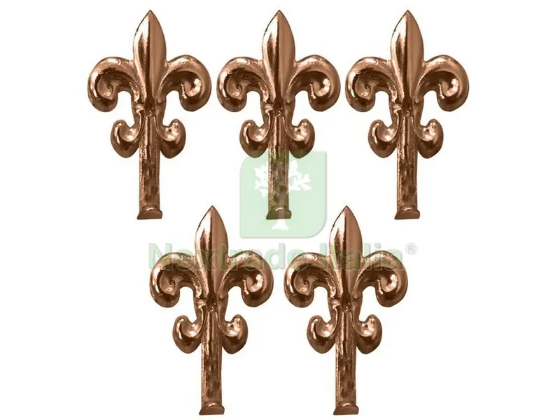 20CF Gancetto per Quadri Giglio 5 PZ. mm. 32 - Bronzato — Casalinghi e organizzazione — rif. FERX.VIT15637