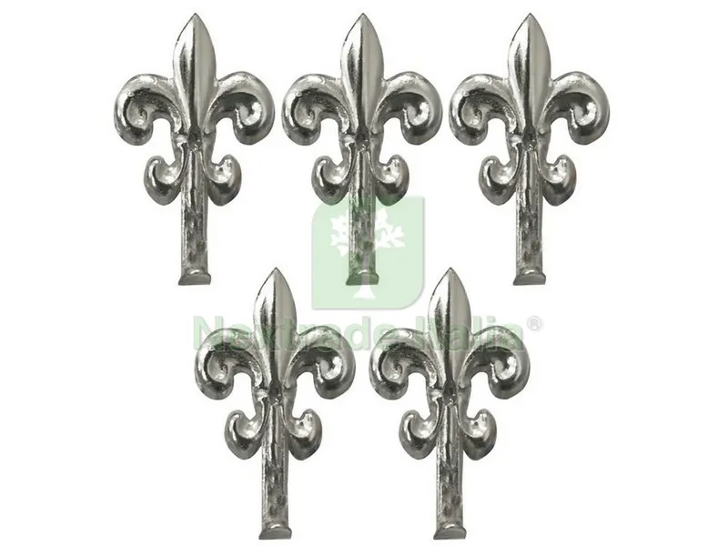 20CF Gancetto per Quadri Giglio 5 PZ. mm. 32 - Bronzato — Casalinghi e organizzazione — rif. FERX.VIT15637 — foto 2