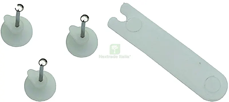 12CF GANCETTO PER QUADRI A 1 PUNTA + APPLICATORE pz. 20 — Punte, frese e dischi — rif. FERX.VIT57357