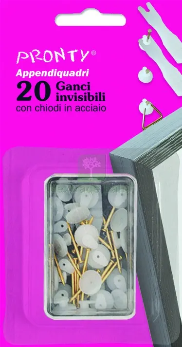 12CF GANCETTO PER QUADRI A 1 PUNTA + APPLICATORE pz. 20 — Punte, frese e dischi — rif. FERX.VIT57357 — foto 2