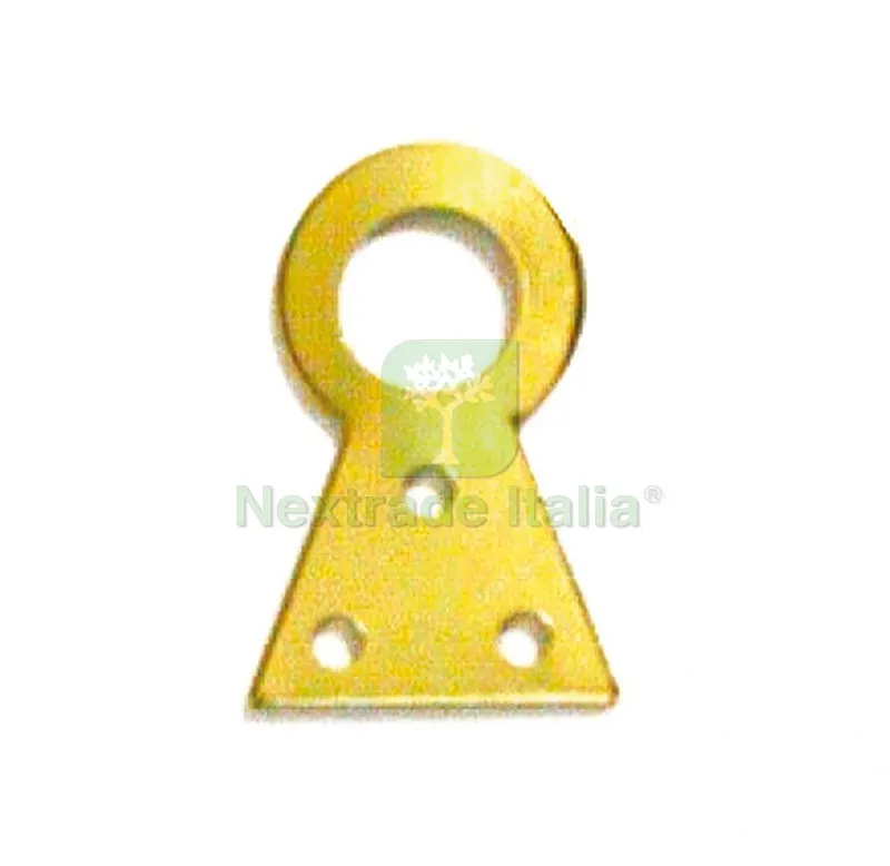 200CT ATTACCAGLIA A CODA DI RONDINE OTTONATA n° 2 — Ferramenta per legno e mobili — rif. FERX.VIT13461