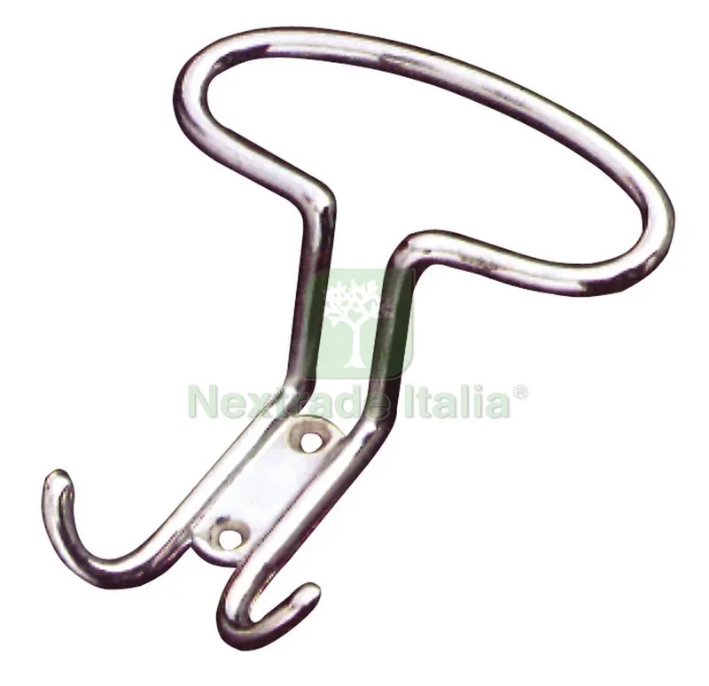 25PZ APPENDIABITO CROMATO A FILO — Ferramenta per legno e mobili — rif. FERX.VIT18424