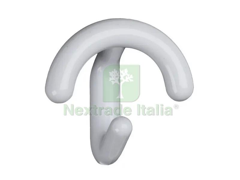 12PZ Appendiabito con 1/2 Pomolo 1 Posto Bianco — Maniglie e pomelli — rif. FERX.VIT21858 12PZ Appendiabito con 1/2 Pomolo 1 Posto Bianco — Maniglie e pomelli — rif. FERX.VIT21858