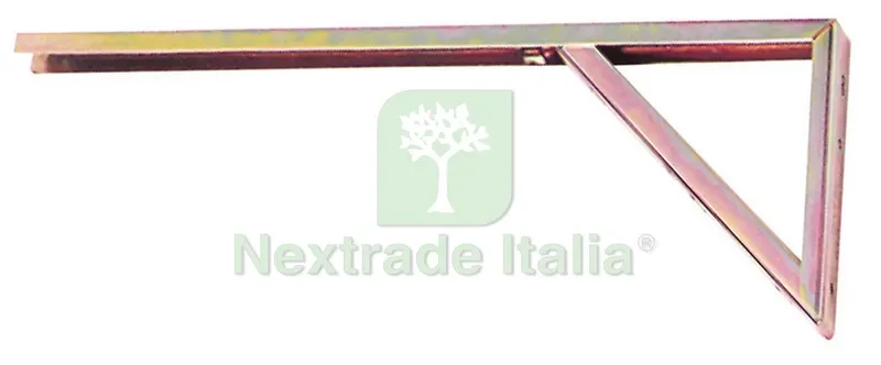 12PZ MENSOLA PER RIPOSTIGLI In acciaio verniciato bianco cm. 40x18 — Arredo — rif. FERX.VIT18285 12PZ MENSOLA PER RIPOSTIGLI In acciaio verniciato bianco cm. 40x18 — Arredo — rif. FERX.VIT18285