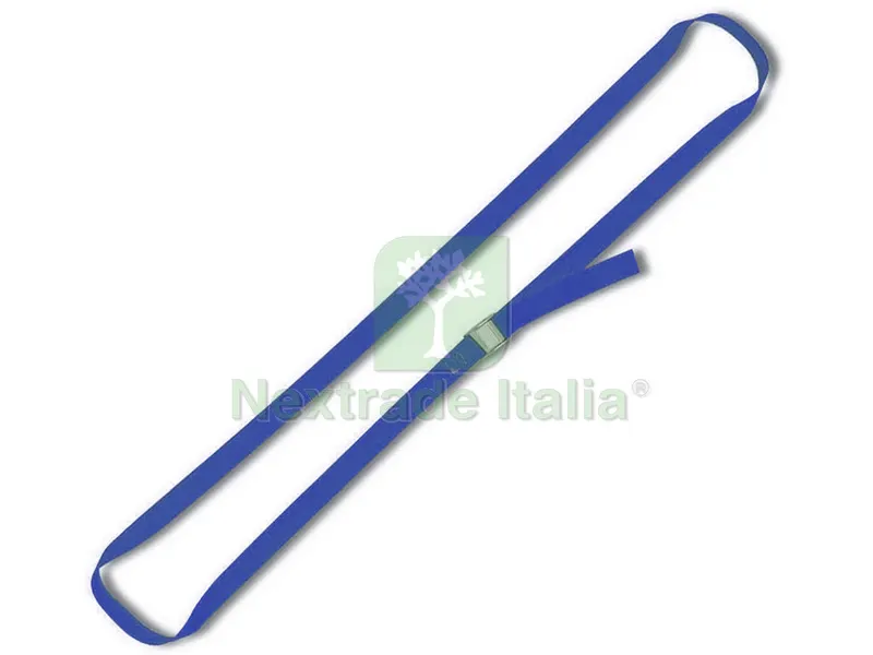 Cinghia Legabagagli Fibbia in Alluminio Portata 200 Kg mm. 25x2,5 mt. — Tempo libero outdoor — rif. FERX.VIT37997 Cinghia Legabagagli Fibbia in Alluminio Portata 200 Kg mm. 25x2,5 mt. — Tempo libero outdoor — rif. FERX.VIT37997