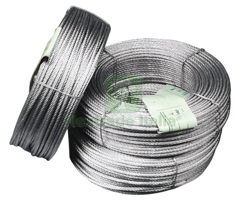 100MT FUNE IN ACCIAIO ANIMA TESSILE Rotoli da mt.100. Ø mm. 5 MT 100 — Funi, golfari e accessori sollevamento — rif. FERX.VIT3326 100MT FUNE IN ACCIAIO ANIMA TESSILE Rotoli da mt.100. Ø mm. 5 MT 100 — Funi, golfari e accessori sollevamento — rif. FERX.VIT3326