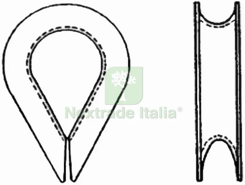 100PZ REDANCE PER FUNE IN ACCIAIO ZINCATO mm. 6 — Funi, golfari e accessori sollevamento — rif. FERX.VIT55828 — foto 2 100PZ REDANCE PER FUNE IN ACCIAIO ZINCATO mm. 6 — Funi, golfari e accessori sollevamento — rif. FERX.VIT55828 — foto 2