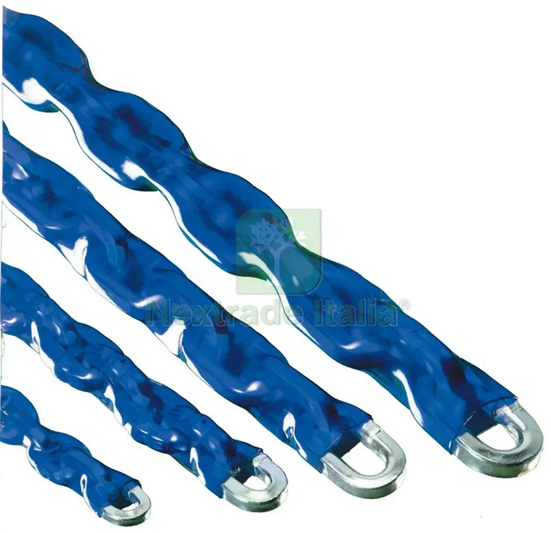 CATENA ANTIFURTO QUADRA RIVESTITA IN PLASTICA Ø mm. 8 - cm. 150 — Lucchetti e catene — rif. FERX.VIT15400 CATENA ANTIFURTO QUADRA RIVESTITA IN PLASTICA Ø mm. 8 - cm. 150 — Lucchetti e catene — rif. FERX.VIT15400