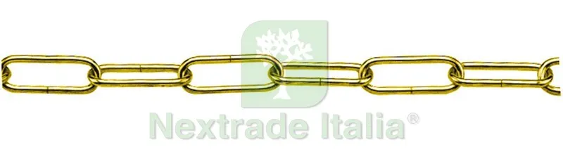 25MT CATENA PER LAMPADARI GENOVESE In ferro ottonato Ø filo mm. 1,8 n° 12 MT 25 — Illuminazione — rif. FERX.VIT15255 25MT CATENA PER LAMPADARI GENOVESE In ferro ottonato Ø filo mm. 1,8 n° 12 MT 25 — Illuminazione — rif. FERX.VIT15255