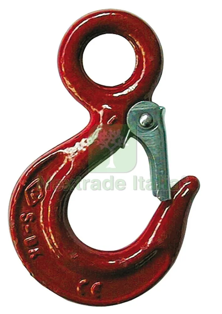 GANCIO DI SOLLEVAMENTO CON SICURA portata kg.2000 — Funi, golfari e accessori sollevamento — rif. FERX.VIT3389 GANCIO DI SOLLEVAMENTO CON SICURA portata kg.2000 — Funi, golfari e accessori sollevamento — rif. FERX.VIT3389