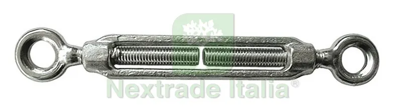 TENDITORE A DUE OCCHI PER FUNI mm.14 (9/16) — Accessori recinzione — rif. FERX.VIT4152 TENDITORE A DUE OCCHI PER FUNI mm.14 (9/16) — Accessori recinzione — rif. FERX.VIT4152