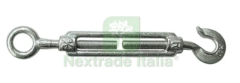 TENDITORE A OCCHIO E GANCIO PER FUNI mm.20 (3/4) — Accessori recinzione — rif. FERX.VIT19435 TENDITORE A OCCHIO E GANCIO PER FUNI mm.20 (3/4) — Accessori recinzione — rif. FERX.VIT19435