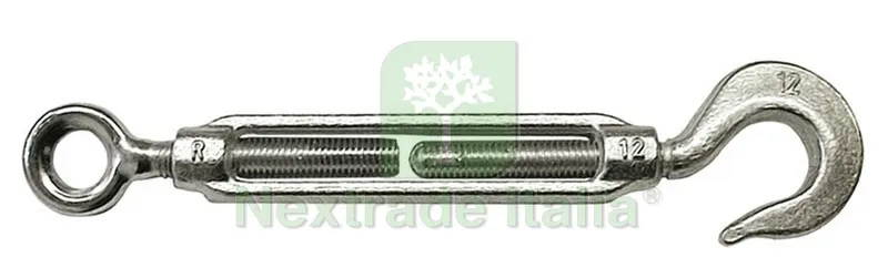 30PZ Tenditore a Occhio e Gancio per Funi mm. 6 (1/4) — Accessori recinzione — rif. FERX.VIT16190