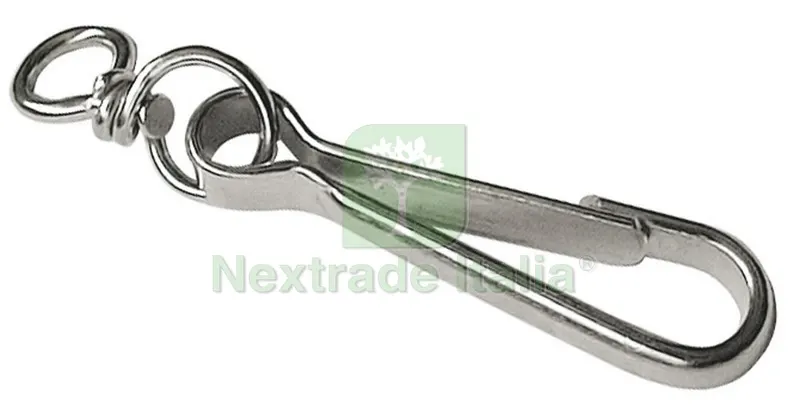 50PZ MOSCHETTONE SIMPLEX mm. 50 — Ganci, moschettoni e anelli — rif. FERX.VIT31849 50PZ MOSCHETTONE SIMPLEX mm. 50 — Ganci, moschettoni e anelli — rif. FERX.VIT31849