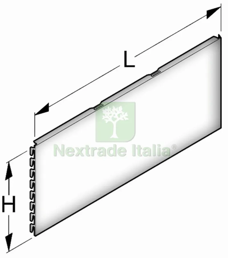PANNELLO DI FONDO LISCIO cm. 100x40 h Col. Bianco RAL9001 — Isolanti e reti — rif. FERX.VIT49777