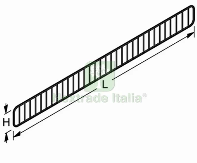 Griglia in Filo per Ripiani in Acciaio cm. 100x9,5 h Col. Grigio RAL9006 — Casalinghi e organizzazione — rif. FERX.VIT49783 Griglia in Filo per Ripiani in Acciaio cm. 100x9,5 h Col. Grigio RAL9006 — Casalinghi e organizzazione — rif. FERX.VIT49783