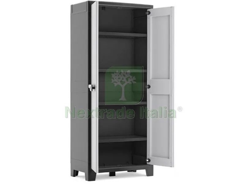 Armadio Tuttopiani Titan XL cm. 80x44x182 h col. Antracite/Grigio — Arredo — rif. FERX.VIT48708