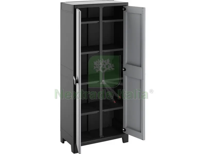Armadio Portascope Titan XL cm. 80x44x182 h col. Antracite/Grigio — Arredo — rif. FERX.VIT48710 Armadio Portascope Titan XL cm. 80x44x182 h col. Antracite/Grigio — Arredo — rif. FERX.VIT48710
