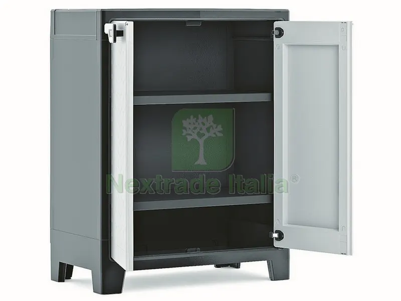 Armadio Basso Titan XL cm. 80x44x100 h col. Antracite/Grigio — Arredo — rif. FERX.VIT48709