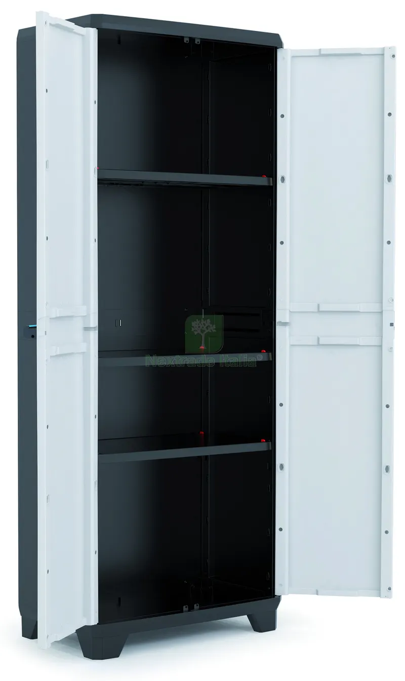 Armadio Tuttopiani Linear cm. 68x39x173 h col. Grigio/Nero — Arredo — rif. FERX.VIT57433 Armadio Tuttopiani Linear cm. 68x39x173 h col. Grigio/Nero — Arredo — rif. FERX.VIT57433