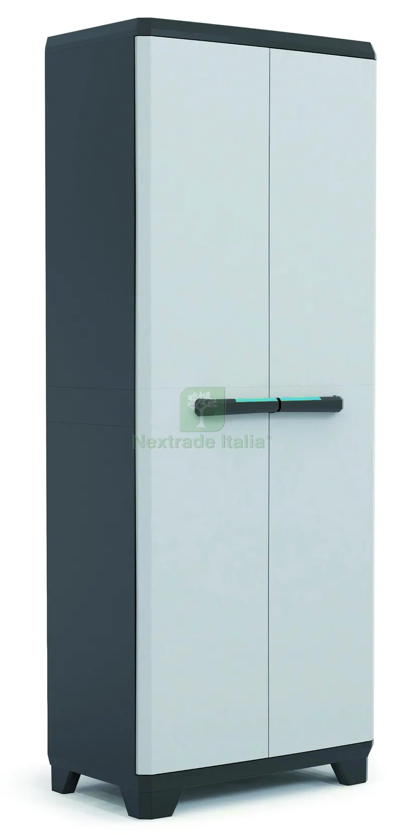 Armadio Tuttopiani Linear cm. 68x39x173 h col. Grigio/Nero — Arredo — rif. FERX.VIT57433 — foto 2 Armadio Tuttopiani Linear cm. 68x39x173 h col. Grigio/Nero — Arredo — rif. FERX.VIT57433 — foto 2