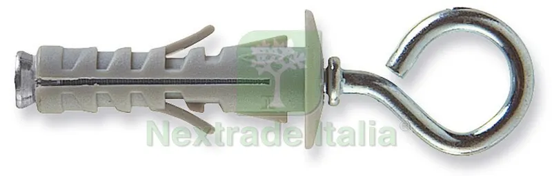50PZ Tassello SB 12/3 con Occhiolo Chiuso 50 PZ. mm. 12x45 — Tasselli e ancoraggi — rif. FERX.VIT527 50PZ Tassello SB 12/3 con Occhiolo Chiuso 50 PZ. mm. 12x45 — Tasselli e ancoraggi — rif. FERX.VIT527