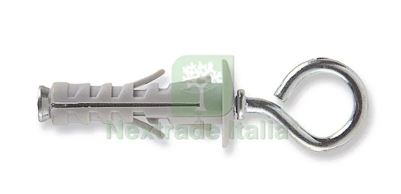 100PZ TASSELLO SB 9/3 CON OCCHIOLO CHIUSO 100 PZ. mm. 9x40 — Tasselli e ancoraggi — rif. FERX.VIT515