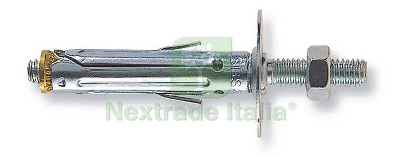 50PZ TASSELLO SBS 9/5 CON DOPPIA VITE M6 50 PZ. mm. 9x45 — Tasselli e ancoraggi — rif. FERX.VIT22814