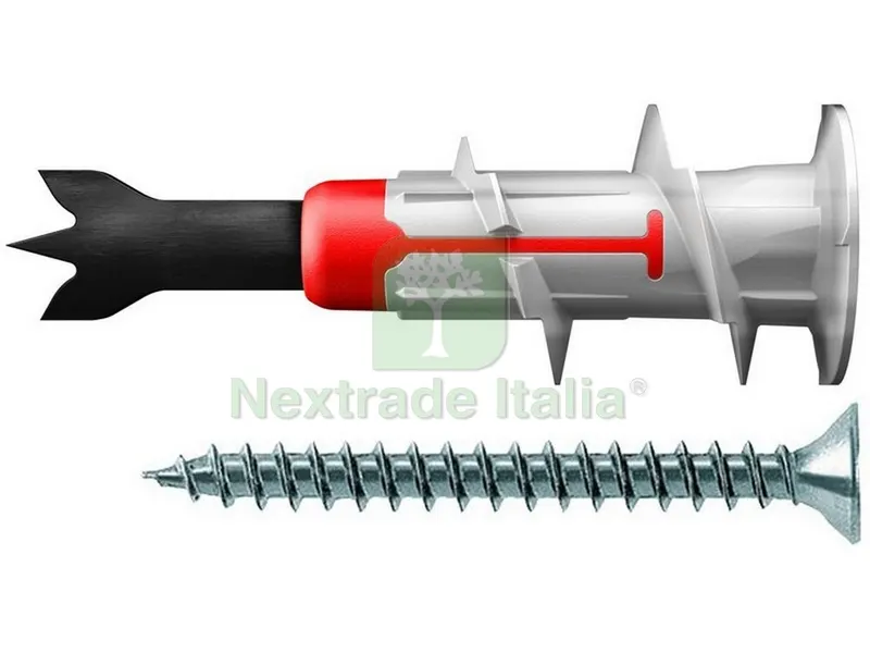 20PZ Tassello Autoforante per Cartongesso con Vite Duoblade S Ø mm. 4,5x44 — Isolanti e reti — rif. FERX.VIT50953 20PZ Tassello Autoforante per Cartongesso con Vite Duoblade S Ø mm. 4,5x44 — Isolanti e reti — rif. FERX.VIT50953