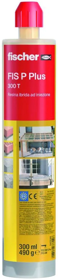 12PZ ANCORANTE CHIMICO FIS P PLUS 300 T CARTUCCIA ml. 300 — Tasselli e ancoraggi — rif. FERX.VIT58862 12PZ ANCORANTE CHIMICO FIS P PLUS 300 T CARTUCCIA ml. 300 — Tasselli e ancoraggi — rif. FERX.VIT58862