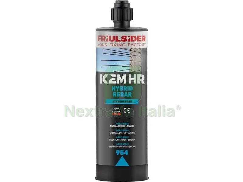12PZ Ancorante Chimico KEM HR - Hybrid Rebar ml. 420 — Tasselli e ancoraggi — rif. FERX.VIT53439 12PZ Ancorante Chimico KEM HR - Hybrid Rebar ml. 420 — Tasselli e ancoraggi — rif. FERX.VIT53439