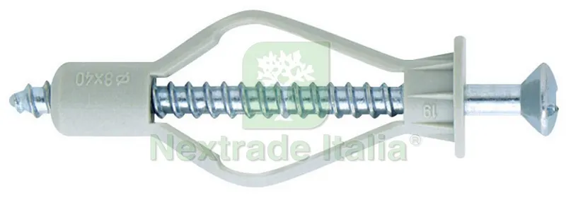 TASSELLO TPV 100 PZ. mm. 8x40 — Tasselli e ancoraggi — rif. FERX.VIT28078