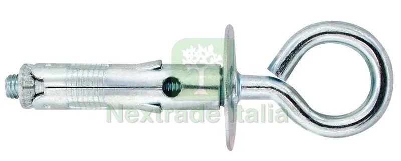 TASSELLO TAM CON OCCHIOLO CHIUSO M5 100 PZ. mm. 9x40 — Tasselli e ancoraggi — rif. FERX.VIT28127