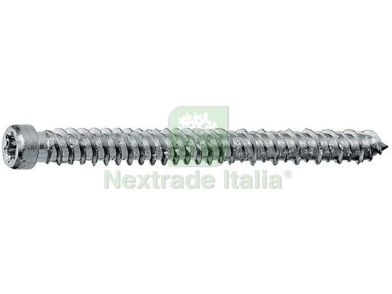 100PZ VITE PER CALCESTRUZZO TC mm. 7,5x100 spessore fiss. max 70 foro 6 testa 8,5 — Cemento, malte e collanti edili — rif. FERX.VIT29577