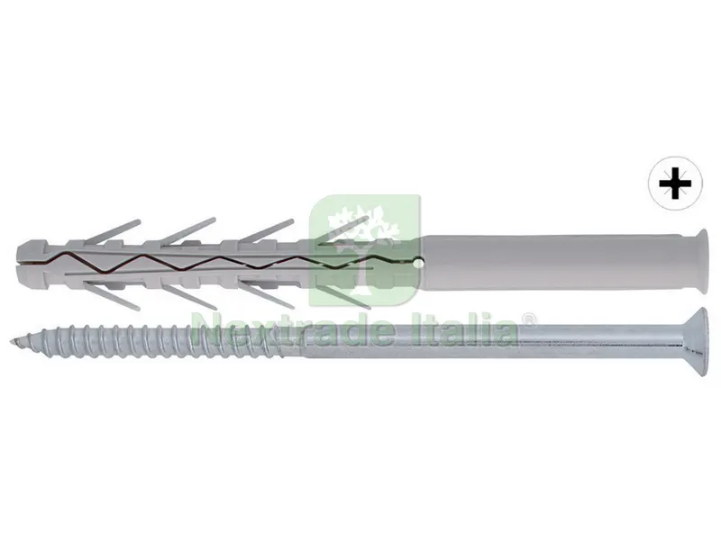 TASSELLO TUP4 CON VITE POZIDRIVE 50 PZ. mm.10x135 — Tasselli e ancoraggi — rif. FERX.VIT40129 TASSELLO TUP4 CON VITE POZIDRIVE 50 PZ. mm.10x135 — Tasselli e ancoraggi — rif. FERX.VIT40129