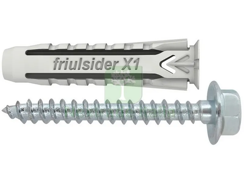 TASSELLO UNIVERSALE X1 EVO CON TIRAFONDO 50 PZ. mm. 12x60 — Viti — rif. FERX.VIT33908 TASSELLO UNIVERSALE X1 EVO CON TIRAFONDO 50 PZ. mm. 12x60 — Viti — rif. FERX.VIT33908