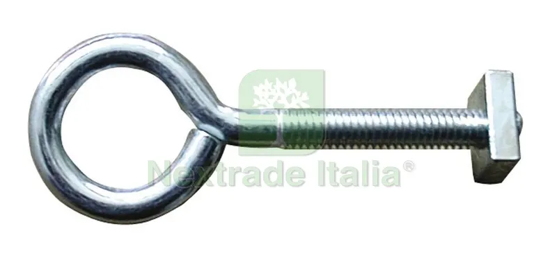 100CT Utilia OCCHIOLO CON FILETTATURA n° 4 - M6x40 — Minuteria metallica — rif. FERX.VIT16015