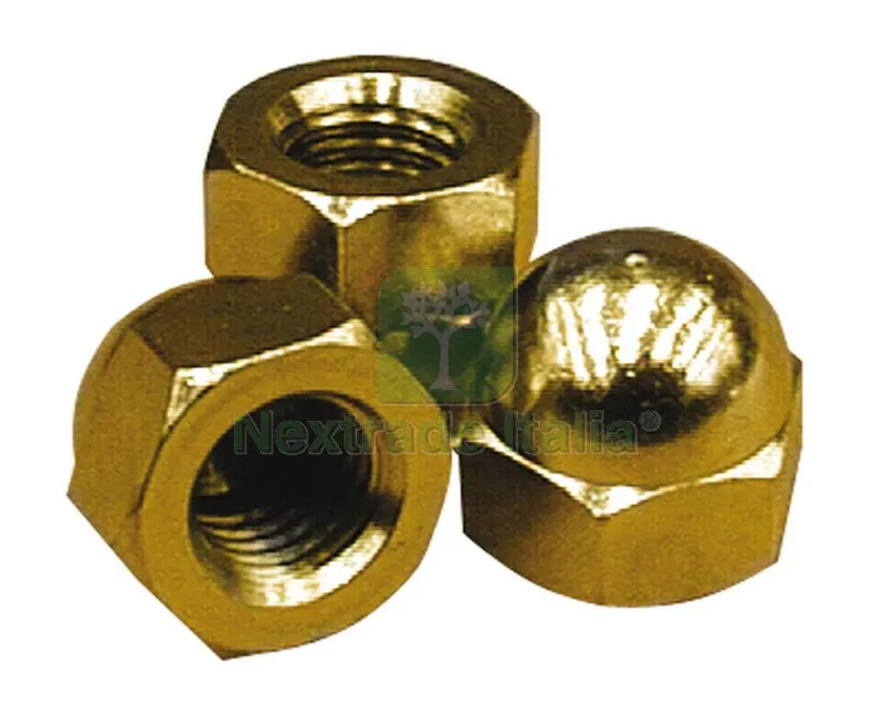 400CT Dado Esagonale Cieco In ottone nichelato M 6 — Bulloni, dadi e rondelle — rif. FERX.VIT21183 400CT Dado Esagonale Cieco In ottone nichelato M 6 — Bulloni, dadi e rondelle — rif. FERX.VIT21183