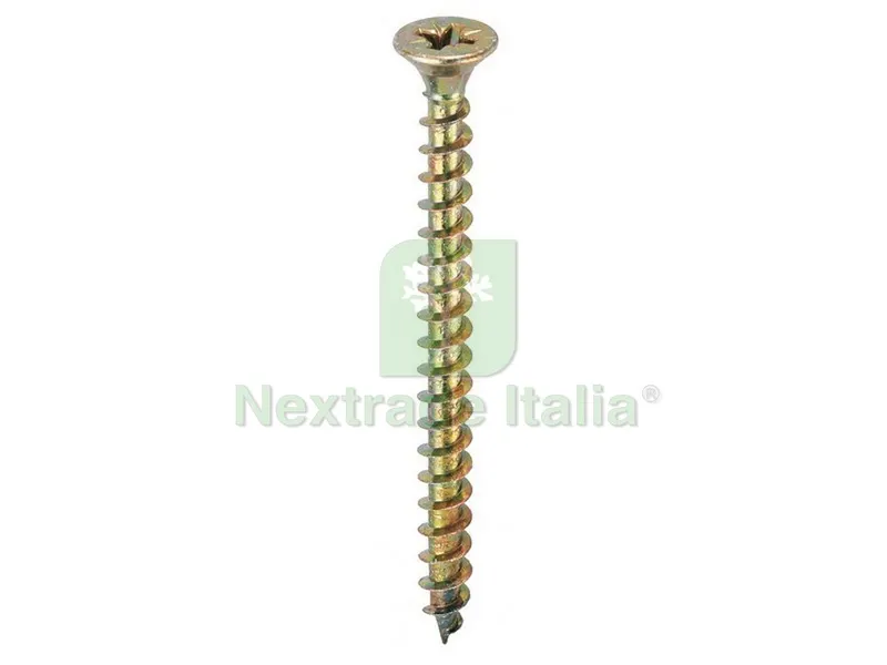 500CT VITE TRUCIOLARE TSP ZINCATA GIALLA mm. 4x18 — Pannelli e tavole in legno — rif. FERX.VIT44321 500CT VITE TRUCIOLARE TSP ZINCATA GIALLA mm. 4x18 — Pannelli e tavole in legno — rif. FERX.VIT44321