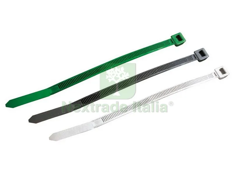 FASCETTA DI CABLAGGIO 100 PZ. col. Bianco mm. 450x7,6 — Fascette e collari — rif. FERX.VIT58331 FASCETTA DI CABLAGGIO 100 PZ. col. Bianco mm. 450x7,6 — Fascette e collari — rif. FERX.VIT58331