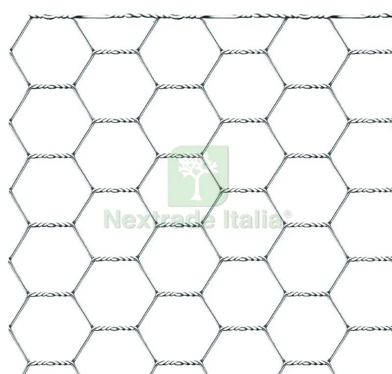 RETE PER RECINZIONI TRIPLA MT.50 maglia mm.25 Ø filo mm.0,70-H cm.100 — Reti e recinzioni — rif. FERX.VIT20562
