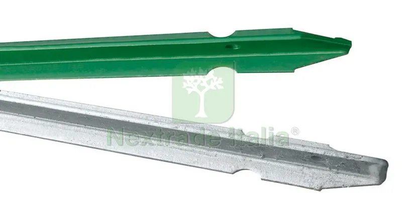 10PZ PALETTO PER RECINZIONI PLASTIFICATO VERDE H cm.100 mm.30x30x3 — Pali e paletti — rif. FERX.VIT41205 10PZ PALETTO PER RECINZIONI PLASTIFICATO VERDE H cm.100 mm.30x30x3 — Pali e paletti — rif. FERX.VIT41205