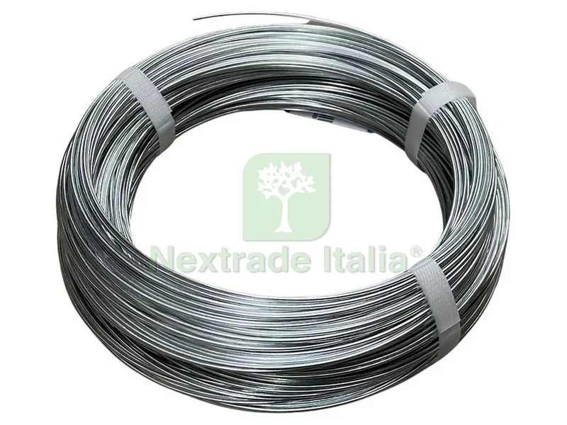 5RT Filo Zincato per Tensione mt.100 Ø mm. 2,70 — Reti e recinzioni — rif. FERX.VIT49279 5RT Filo Zincato per Tensione mt.100 Ø mm. 2,70 — Reti e recinzioni — rif. FERX.VIT49279
