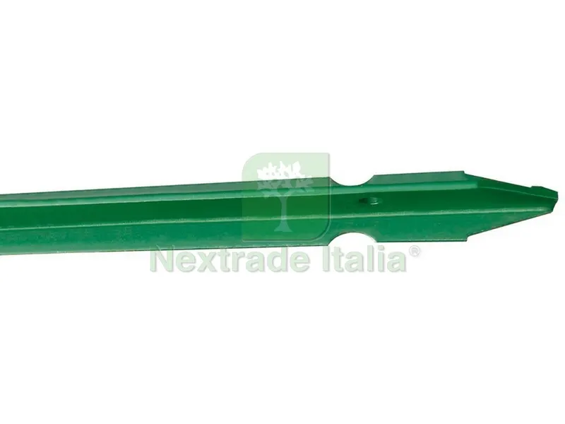 10PZ PALETTO PER RECINZIONI PLASTIFICATO VERDE H cm.250 mm.30x30x3 — Pali e paletti — rif. FERX.VIT52623