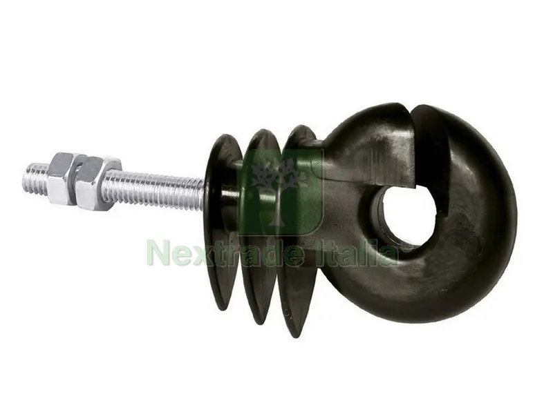 Isolatore AD Anello Nero con Vite per Ferro pz. 25 — Viti — rif. FERX.VIT48045 Isolatore AD Anello Nero con Vite per Ferro pz. 25 — Viti — rif. FERX.VIT48045