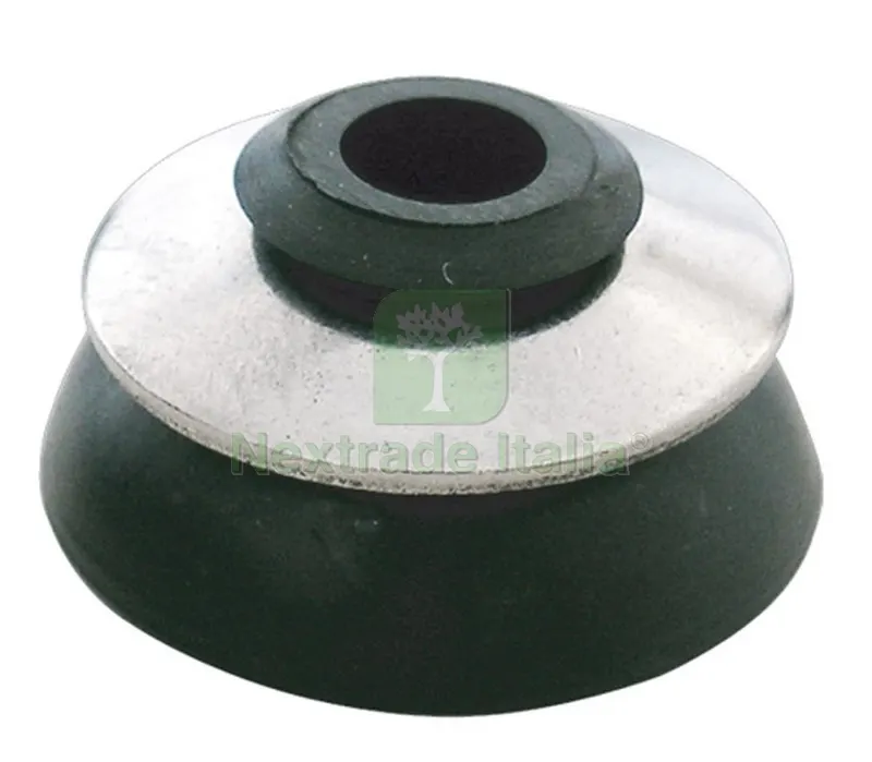 CAPPELLOTTO CON GOMMA EPDM (cf. 100 pz.) col. Rosso Coppo — Minuteria metallica — rif. FERX.VIT24229